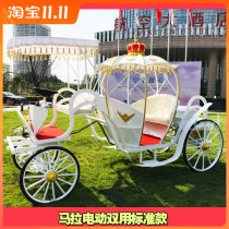 New pumpkin carriage princess wedding shooting props scenic spot reception Halloween Christmas props support customization