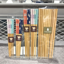 Modern House Special Cabinet Cartoon Little Bear Children Eat Chopsticks Home Wood Chopsticks Fried Long Chopsticks 2 pieces