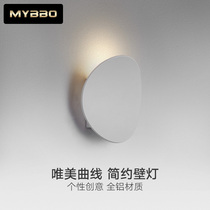 Minimalist round wall lamp LED Living room TV Background wall Decorative Light Bedroom Bedside Balcony Wall lamp Modern Nordic