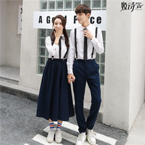 College style Korean high school students uniform female white shirt Sports games Graduation season class uniform Japanese JK uniform suit