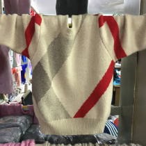 Childrens cashmere sweater boys sweater pullover autumn and winter New Baby round neck thick warm double knitted woolen sweater