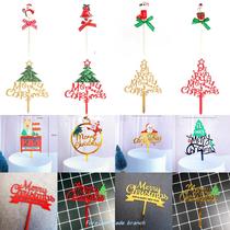 Cake Topper Flags Gillter Santa Claus Cake Topper Kids Happy