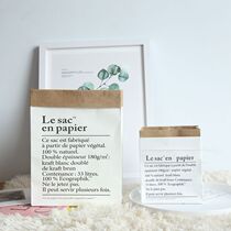 Nordic ins fashion creative kraft paper bag Home literature and art storage bag Dried flowers flower basket flower pot ornament ornaments