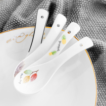 Donald ceramic spoon creative cute childrens home eating small spoon fork suit tablespoon spoon spoon spoon spoon spoon spoon