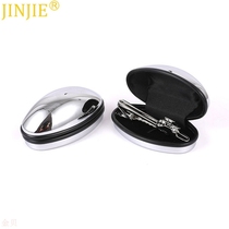 Spot high quality electroplated cufflink box packaging jewelry box environmental protection cuff buckle box custom cufflinks box