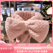 Japanese hair with female wash face minimalist head hoop mesh red make-up headgear cute hair stirrup headgear Anti Slip Hair Bale
