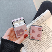 ins wind love bear earphone cover airpods protective cover 1 2 generation airpodspro Apple wireless Bluetooth