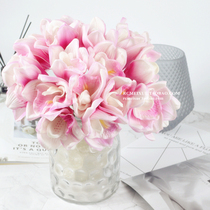 Simple PU Whelan simulation Flower home decoration wedding hand bouquet fake flower elegant French European model house fake flower