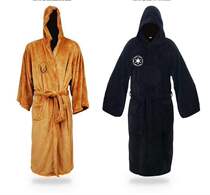 star wars darth vader coral fleece terry jedi adult bathrobe