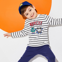 Bala childrens long-sleeved t-shirt thin section childrens 2020 new baby cotton bottoming shirt boys tops