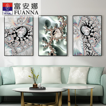 Fuana abstract art triptych painting living room sofa background wall Porch restaurant corridor Nordic simple decorative painting