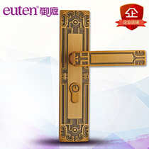Antique indoor handle lock New Chinese door lock Silent door lock Solid wood door universal warranty for ten years