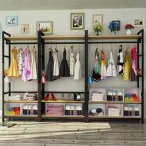 High-end simple wardrobe economical and durable thick thick and thick solid wood household modern simple steel frame storage hanging