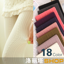 Spring and autumn anti-hook silk Japanese color socks White stockings Medium thick twist pantyhose Velvet thin base socks