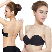 Japanese wedding dress special invisible strapless underwear women gather non-slip non-scratch chest patch beauty back bra thin bra