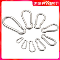 2019316 Stainless steel spring buckle carabiner Climbing insurance buckle Aerial yoga hook nut dog chain