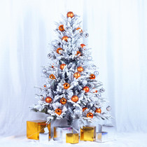 Christmas Tree Luxury 1 5 m PE Flocking Mall Shop Home Snowflake Encrypted Christmas Tree Native gold package