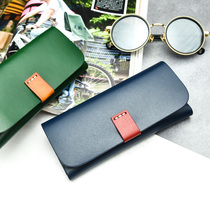 PRAE new leather female hipster portable simple retro creative elegant student sunglasses storage eye box