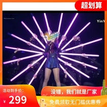 Performance atmosphere bar interactive fluorescent discoloration flash props concert party bar supplies super large luminous burst
