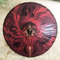 Sword Trio New Fluffy Wu COS Props Hanfu Photo Umbrella Suspended Ceiling Decoration China Wind Tung Oil Paper Umbrella
