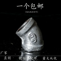 Galvanized straight bend 4 points 6 points 1 inch ~ 4 inch 45 degrees Elbow Inner Silk External 1 2 3 4 National mark DN15 20 2532