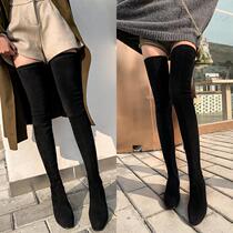 New knee stretch 2019 stretch stretch winter boots 70cm long thigh boots winter boots plus size 41-43