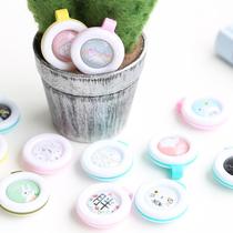 Factory direct cartoon plant essential oil mosquito repellent buckle can be customized for adult children
