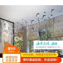 Dolphin air charm pendant Indoor roof decoration decoration Home hotel shopping mall 4S store ceiling net red jewelry