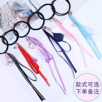 Head rope Korean student New Year gift cute long ribbon adult tie hair accessories Hairband sweet girl heart