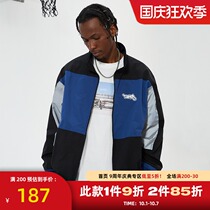 ZONOS new stand collar sports jacket mens breathable zipper Joker loose stitching casual jacket top