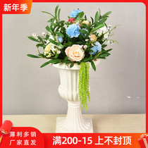 New road flower wedding supplies arrangement props wedding flower ball silk flower table Roman column road guide flower decoration flower