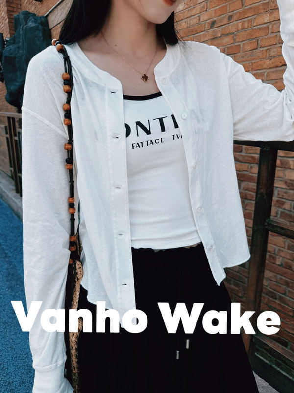 【Vanho Wake】 【Henry】Du Brand Fabric/70% Cotton + 30% Kapok/Cardigan 【Vanho Wake】 【Henry】Du Brand Fabric/70% Cotton + 30% Kapok/Cardigan