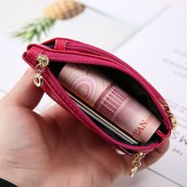 Coin purse Female student Korean cute coin mini cowhide multi-function card bag key bag small wallet