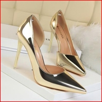 Model Rui fresh training empty single shoes model metal Girl high heels French special side Steel with Xiao Li and fine