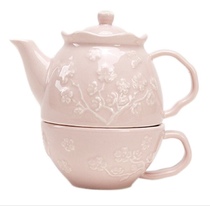 Merchants Bank Gift corning ware corning cherry blossom pastel porcelain tea set two-piece teapot tea cup combination