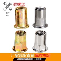 Rivet nut flat head pull riveting nut lengthened h pull cap stud threaded screw cap hob galvanized m4m5m6m8m10 larch