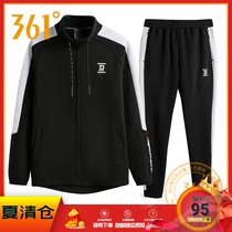 361 degrees mens sports suit 2019 spring sweater suit 361 fashion leisure suit Mens running suit