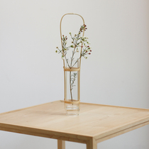 Tokura Life Gongchangzhai Kosugawa Imported from Japan bamboo woven flower ware Zen Japanese handmade glass vase insert utensils