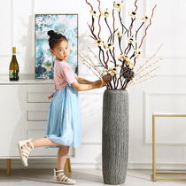 Jingdezhen large vase living room ceramic ornaments dry flower arrangement home decoration dried flower arrangement large height