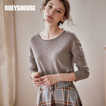 Luo Yi light luxury series 48 double-strand 100%pure wool sweater winter solid color long sleeve sweater 00664