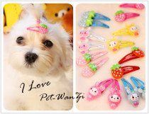 Mengmeng Broken hairclip ~ Cute cartoon dog bbclip pet hairclip Yorkshire Teddy bangs clip 3CM