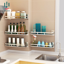 304 stainless steel seasoning rack wall-mounted kitchen rack seasoning rack-free oil salt sauce vinegar storage rack
