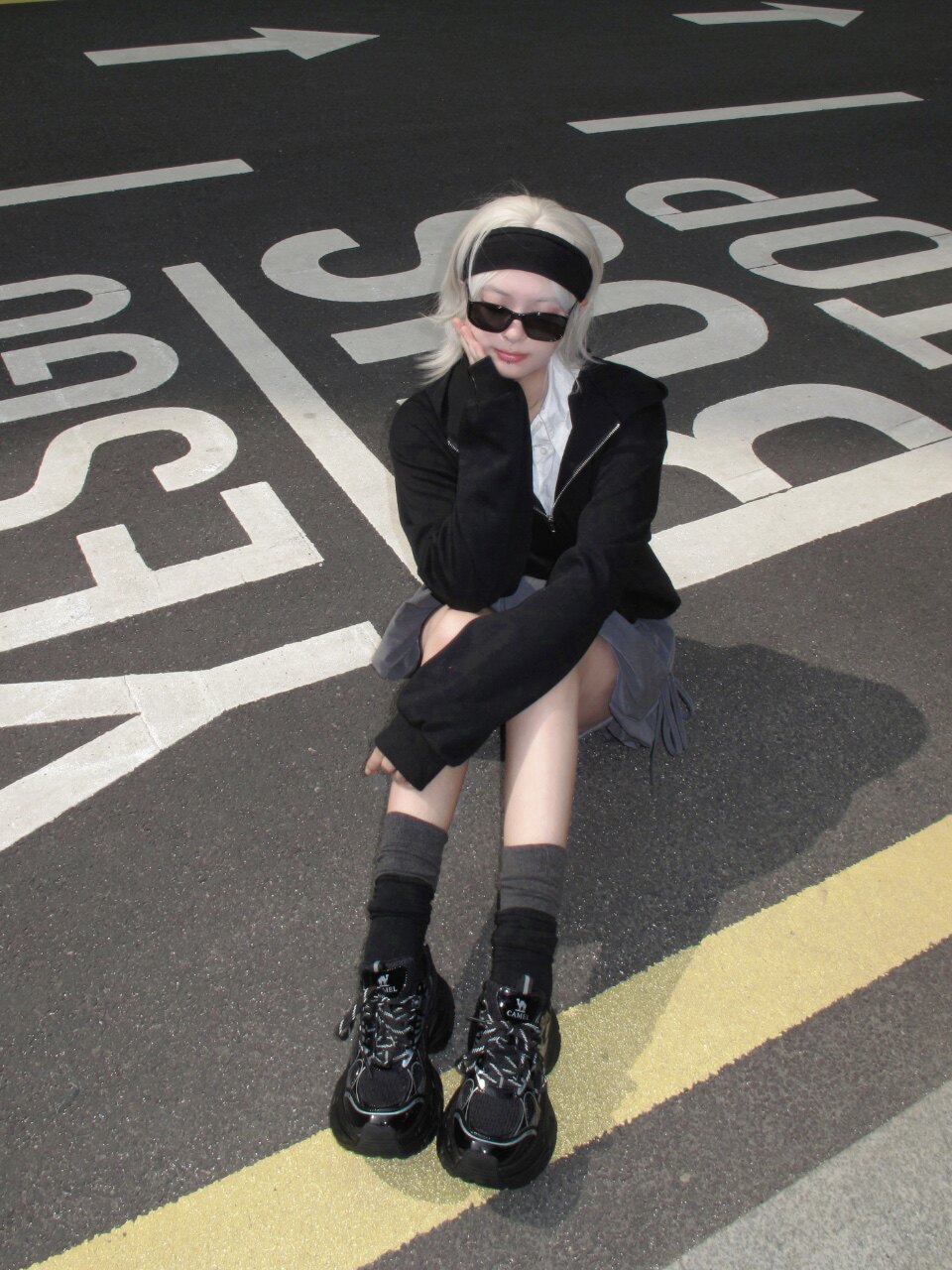 迪丽热巴同款骆驼银月老爹鞋 银色厚底设计拉长比例 增高显瘦不累脚