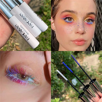 Colored White blue green yellow orange pink red thin head mascara slender long curl cosplay