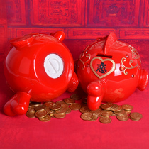 Piggy bank for adults with creative net red household large capacity piggy bank Oversized cute childrens coin piggy bank