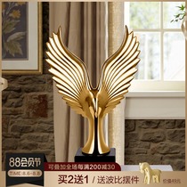 Eagle spread its wings Creative light luxury home decoration ornaments Ceramic crafts Wine cabinet TV cabinet office decoration