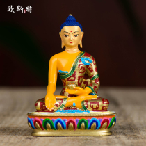 Oster Shakyamuni Buddha Statue Bronze Painting Tantric Buddha Hall Orbit 2 Inch Sakyamuni Buddha