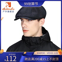 Happy Fox 2018 autumn and winter men winter outdoor warm retro cap middle-aged forward cap 636-5021