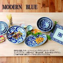 Pozo See Japan imported blue sea grass series Japanese and wind plate tableware set dishes blue and white porcelain fish plate