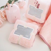 Zhang Xiaopang with hand gift absorbent towel microfiber face towel high density coral velvet children towel solid color wash towel